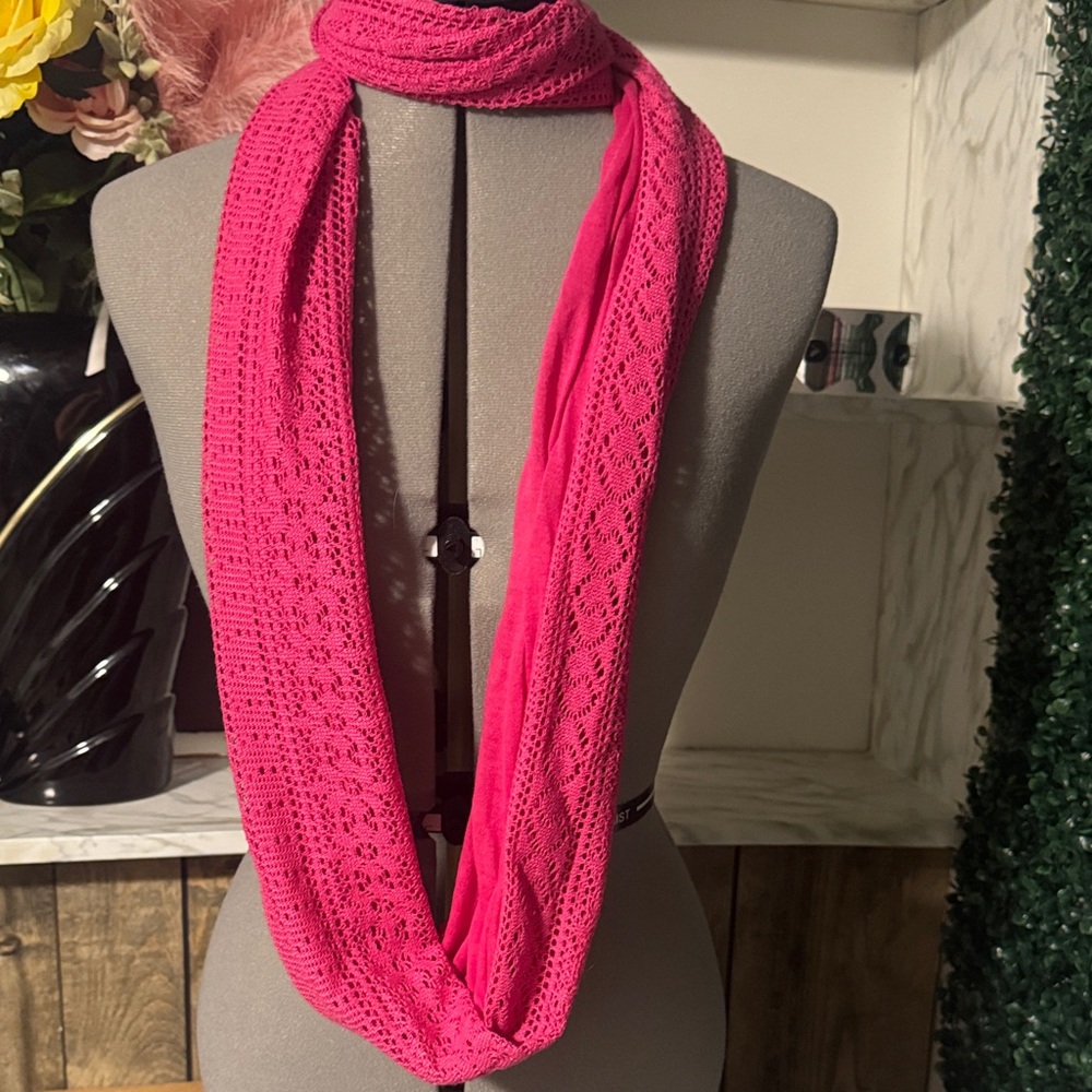 Pink Lace Infinity Scarf no brand